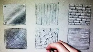 Comment dessiner des textures: Bois, Pierre, Métal, Terre [Tutoriel]