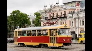 Покатушки на трамвае татра т3. (без комментариев)