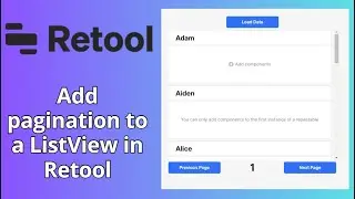 Add pagination to a ListView in Retool