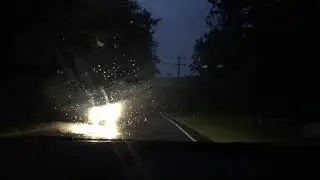 ASMR / Rainy Country Road At Night / No Talking