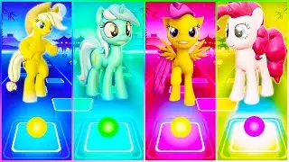 My Little Pony: Applejack - Lyra Heartstrings - Apple Bloom - Pinkie Pie | Tiles Hop EDM Rush!