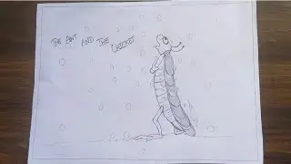 The Ant and the Cricket | story drawing | easy drawing | pencil drawing |