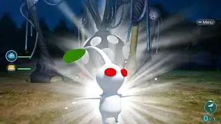 A singular white pikmin kills Groovy Long Legs!!!