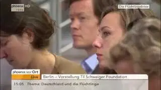 Flüchtlingshilfe: Vorstellung der Til Schweiger Foundation am 17.09.2015