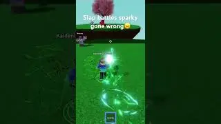 Roblox Slap Battles Sparky Made me Fly Up💀