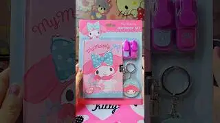 My Melody Stationery Set ASMR 💗 #schoolsupplies #sanrio