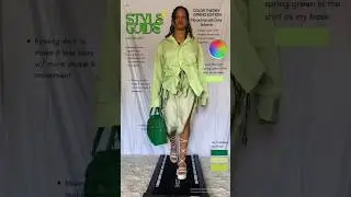 &zwnj;Style Guide: Color Theory with Monochromatic Theme using this pretty spring green💚 #fashion #style
