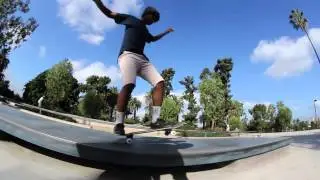 Davonte Scott Warm Ups at Hollenbeck Skatepark 