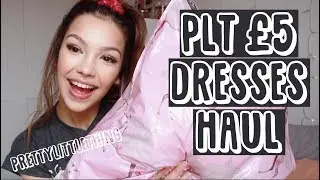 &pound;5 dresses from PRETTYLITTLETHING! | PLT Try On Haul | Going out/ Occasion dresses REVIEW