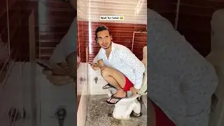 toilet problem 😂 #toilet #dramatic #funnydrama #comedyshorts #relatable