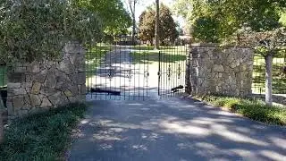 Controlling a Driveway Gate | Ascent x1 Controller Keypad Opening a Liftmaster LA 500 Gate Opener.