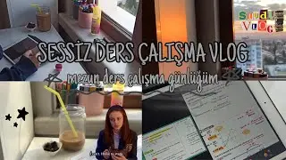 sessiz ders çalışma vlog || yks24
