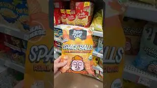 Lesser Evil Spaceballs new cheese ball snacks from the popcorn company! #shorts