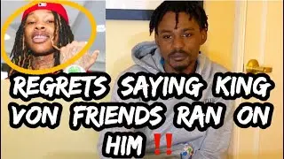Oblock Durkey Regrets Saying King Von Friends Ran On Him In Atlanta When He Was SHOT By Lul Tim Pt1