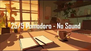 Sunset Study Session 🌇 | 25/5 Pomodoro Timer (No Sound) | Aesthetic Focus & Productivity Timer