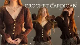 Вязаный крючком кардиган 😍 / мастер-класс