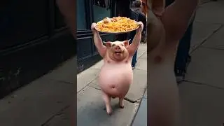 A fat pig dancing on chickenwing song 🐷🎸#shorts  #shortsfeed