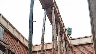 pemasangan penyangga Balok Gantung