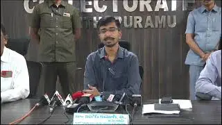 Collector & District Election Officer Dr. Vinod Kumar.V I.A.S. held a press conference.