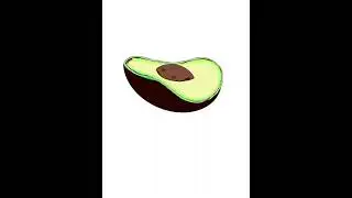 drawing an avocado. How I draw in Procreate
