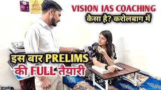 VISION IAS COACHING REVIEW 2024 | This is how girls study to become IPS at MUKHERJEE NAGAR GIRL'S PG