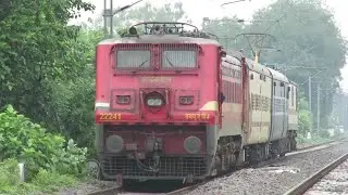 Push Pull WAP7 + WAP4  Special | Eastern Railway Staff Special