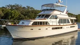 **🏝️ ОБЗОР КЛАССИЧЕСКОЙ МОТОРНОЙ ЯХТЫ HATTERAS 53 1980 ГОДА 🛥️ | ЯХТА SIR BOATS 🚢**