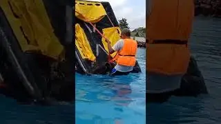 Liferaft training #shorts #seaman #training #subscribe
