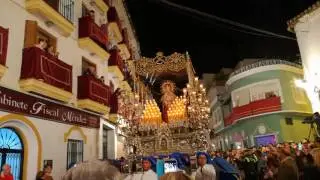 Virgen de los Desamparados (Vélez-Málaga) a su paso por la Tribuna de los Pobres 2017