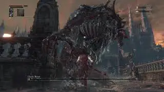 Bloodborne Cleric Beast (First Boss and First Time Playing)