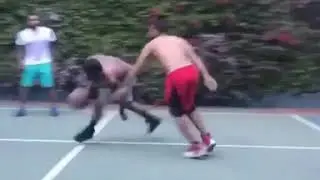 YFN Lucci Playing Basketball