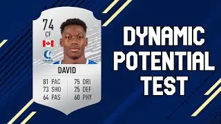 Jonathan David Dynamic Potential Test! FIFA 20 Career Mode