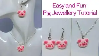 Pig Jewellery Tutorial. Fun Jewelry. Make a Necklace and Earrings.