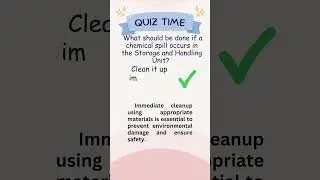 QUIZ: What to Do During a Chemical Spill? | Safety First! #safety #quiz
