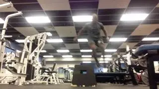 Plyo box jump lateral over box