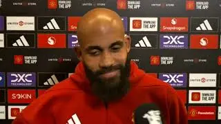 Bryan Mbeumo gives credit to Benjamin Sesko and Bruno Fernandes as he reacts to his 2 goals today. 