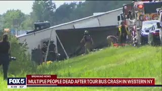 Multiple people dead after tour bus crash in NY