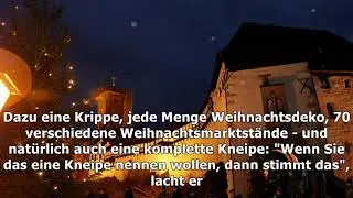 Niederl&auml;ndischer weihnachtsmarkt: gl&uuml;hwein in der felsengrotte