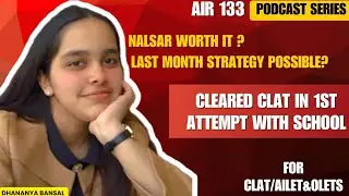 NALSAR/NLSIU WORTH OR NOT?LAST MOMENT PREPARATION STRATEGY BY NALSAR TOPPER! #clat2026 #motivation 