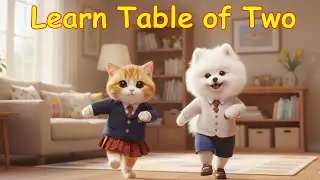 Lima and Shibu Dance and Sing the Table of 2 | Fun Multiplication Song for Kids 🐱🐶