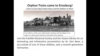 Orphan Trains in Vermont