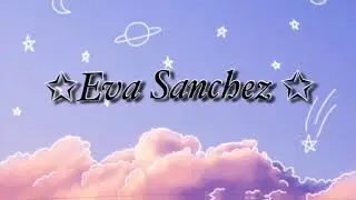 I made myself a intro (Eva Sanchez)