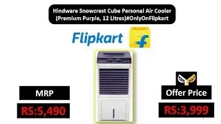 Hindware Snowcrest Cube Personal Air Cooler  (Premium Purple, 12 Litres)#OnlyOnFlipkart