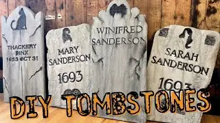 DIY Halloween Tombstones