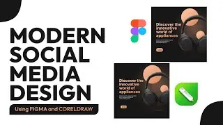 Modern Product Social Media Design | FIGMA & CORELDRAW TUTORIAL