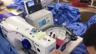 BKS button feeder BK-17 with JUKI button sewing