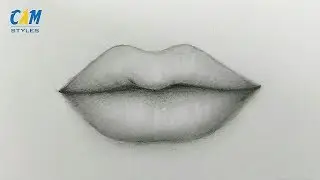 How to draw Lips with pencil sketch step by step
