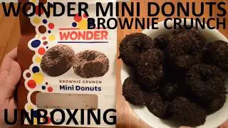 Unboxing Wonder Brownie Crunch Mini Donuts