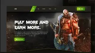 Crypto gaming Landing page #games #pentoz