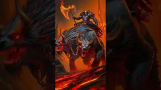 Unleash the Infernal Beast: Epic Fantasy #creature #aiart #magical #fantasy #Demon